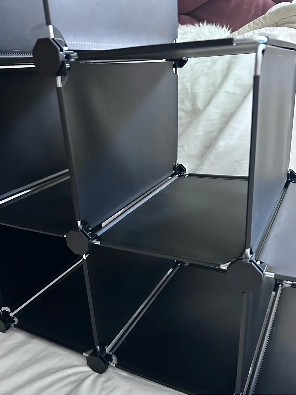 Modular Cube Storage Organizer in Black
